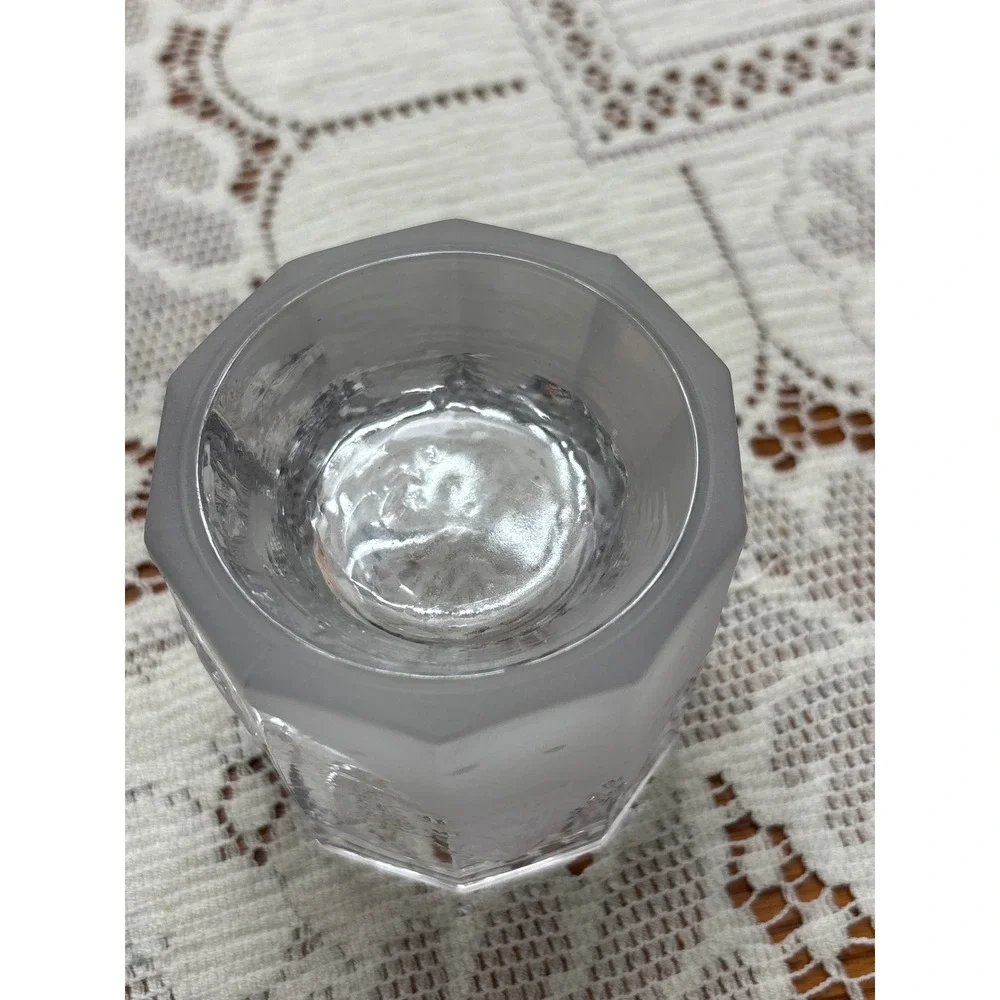 Studio Nova Festive Deer Glass Votive Candle Holder WY687/610 Japan Frosted 2.5
